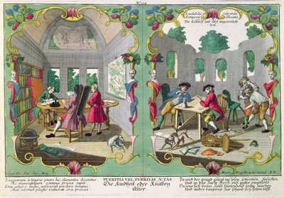Good and Bad Children, Early 18th Century by Martin Engelbrecht
